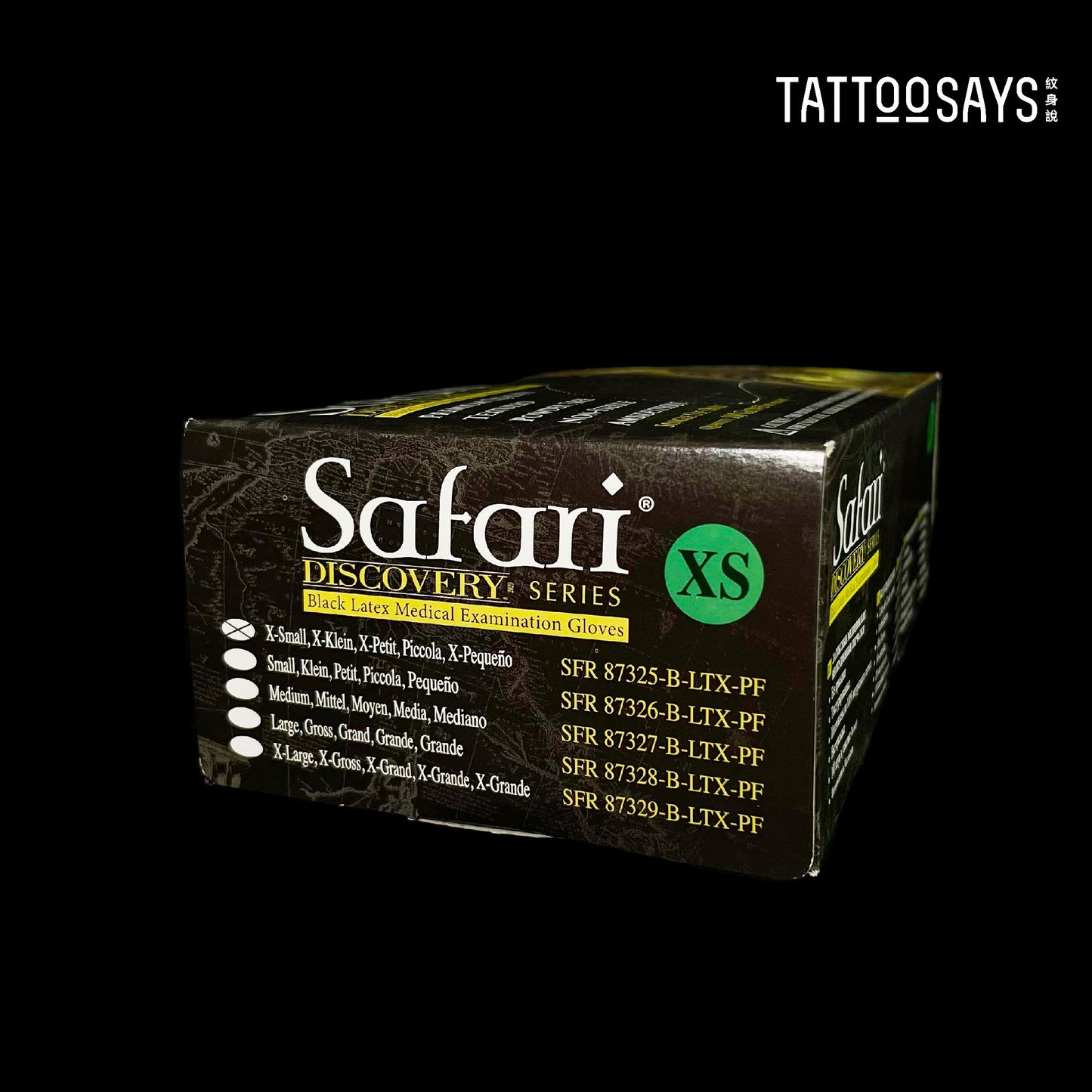 Safari® 醫用級黑色手套